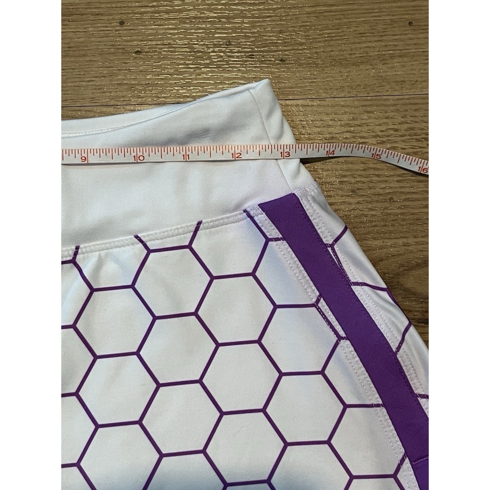 Nike Dri-Fit Athletic Tennis Skort Size Medium Purple White Pickleball Golf - Picture 7 of 8